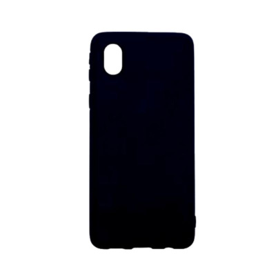 Чехол силиконовый Samsung Galaxy A01 Core (черный)
